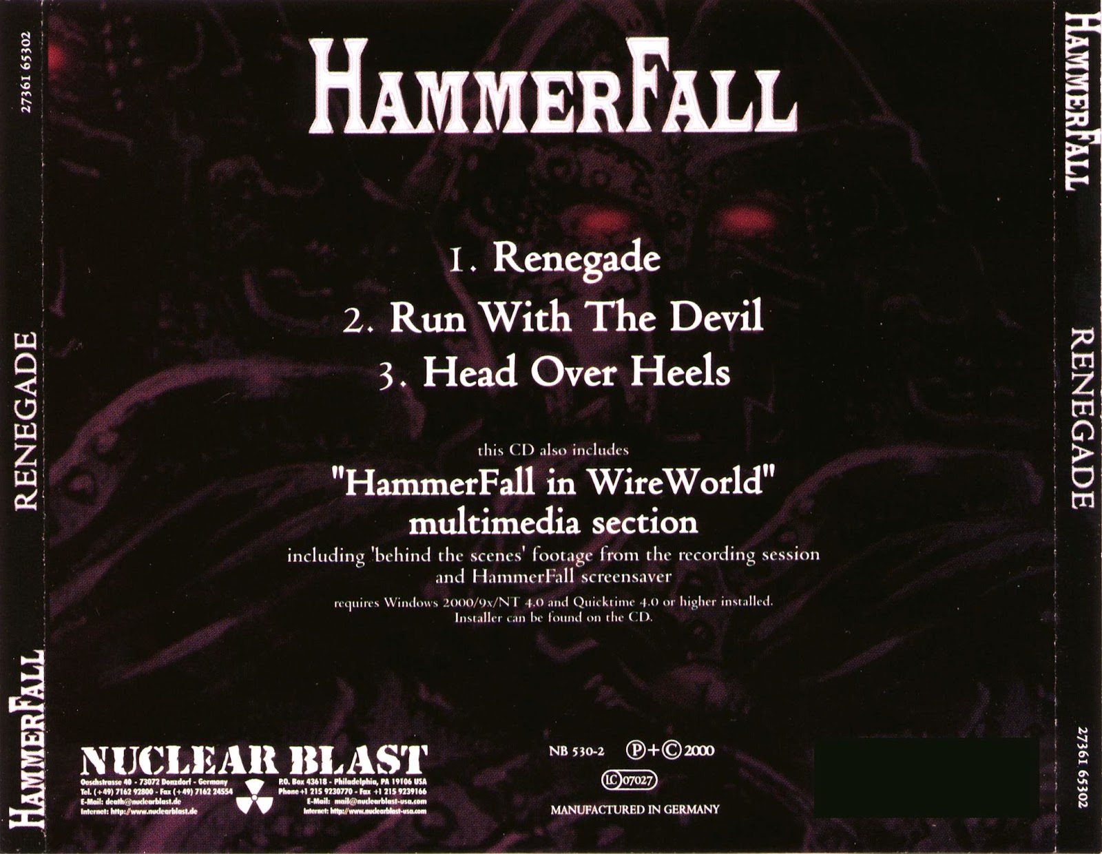 HammerFall Renegade (2000) [EP] mail4metal.blogspot